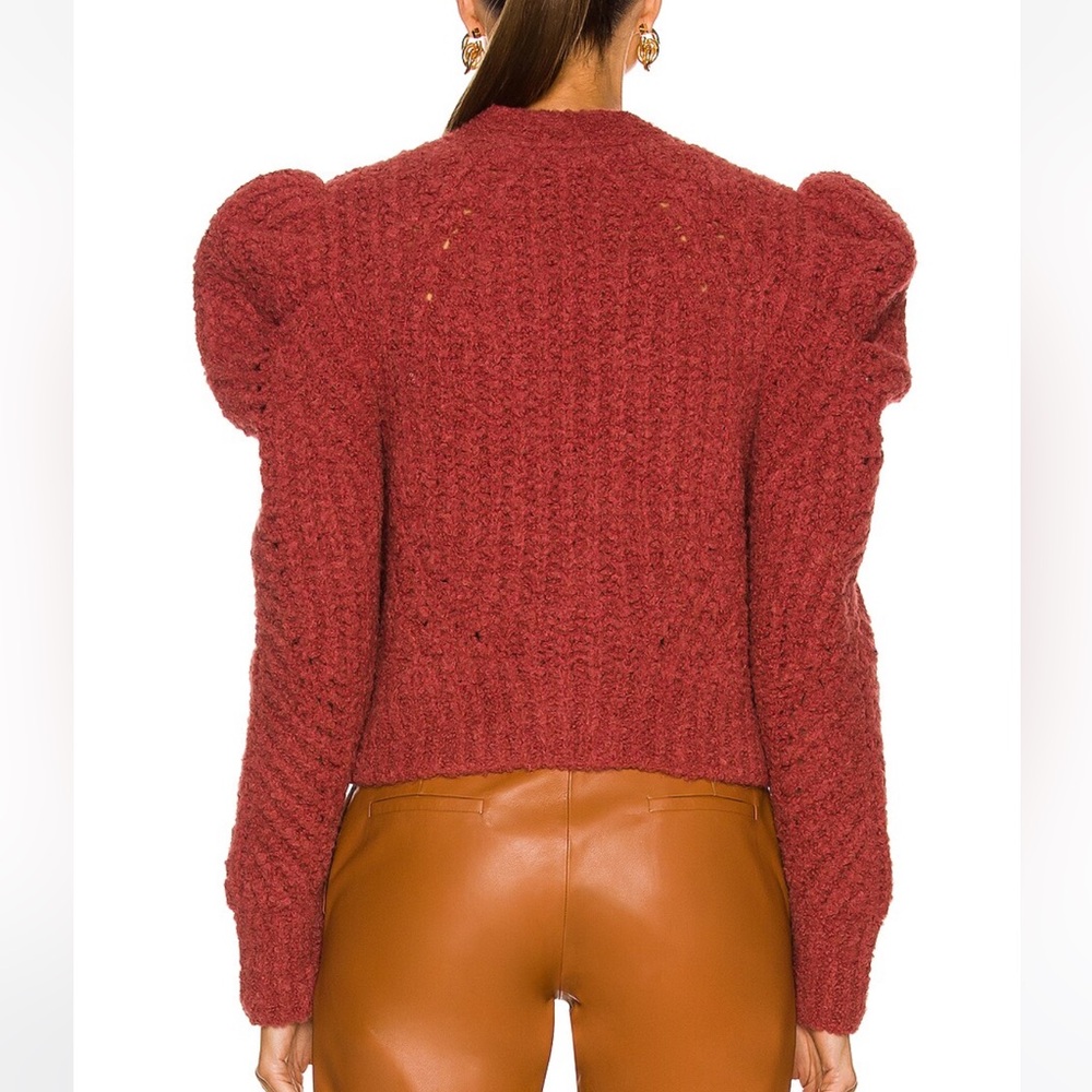 Ulla Johnson Odette Cardigan in maroon size S - Picture 3 of 8